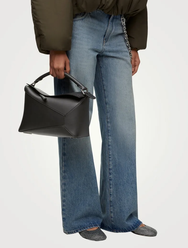 Medium Puzzle Edge Leather Bag