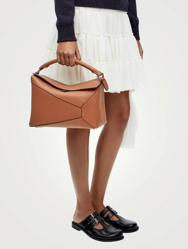 Medium Puzzle Edge Leather Bag