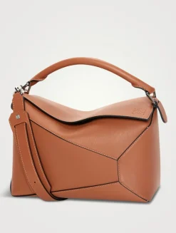 Medium Puzzle Edge Leather Bag