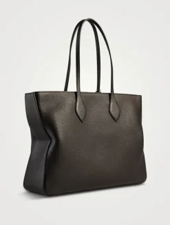 Medium Star-Shaped Leather Tote Bag