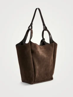 Medium Suede Bucket Bag