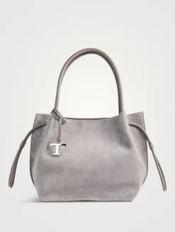 Medium Suede Bucket Bag