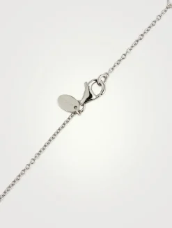 Medium Trinity 18K White Gold Necklace With Diamonds