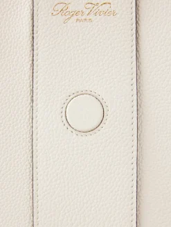 Medium Viv' Choc Leather Tote Bag