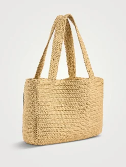Medium Viva Superstar Raffia Tote Bag