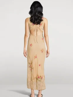 Meet Again Lace-Trimmed Midi Dress