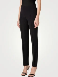 Melissa Silk Crêpe Slim Trousers