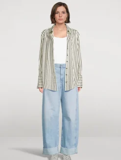 Mercer Barrel-Leg Jeans