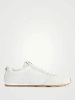 Mesh And Suede Sneakers