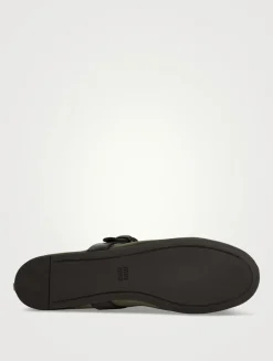 Mesh Mary Jane Ballerina Flats