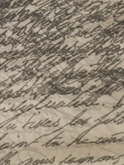 Mesh Turtleneck In Love Letter Print