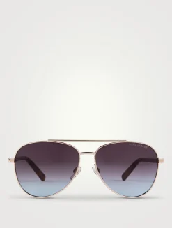 Metal Aviator Sunglasses