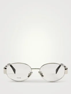 Metal Triomphe Oval Optical Glasses