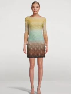 Metallic Dégradé Mini Dress