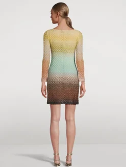 Metallic Dégradé Mini Dress