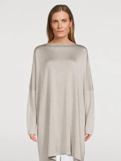 Metallic Kaftan Sweater