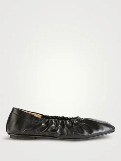 Mica Leather Ballet Flats