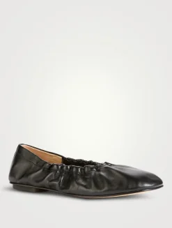 Mica Leather Ballet Flats