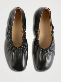 Mica Leather Ballet Flats