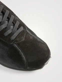 Mica Suede And Ponyhair Sneakers