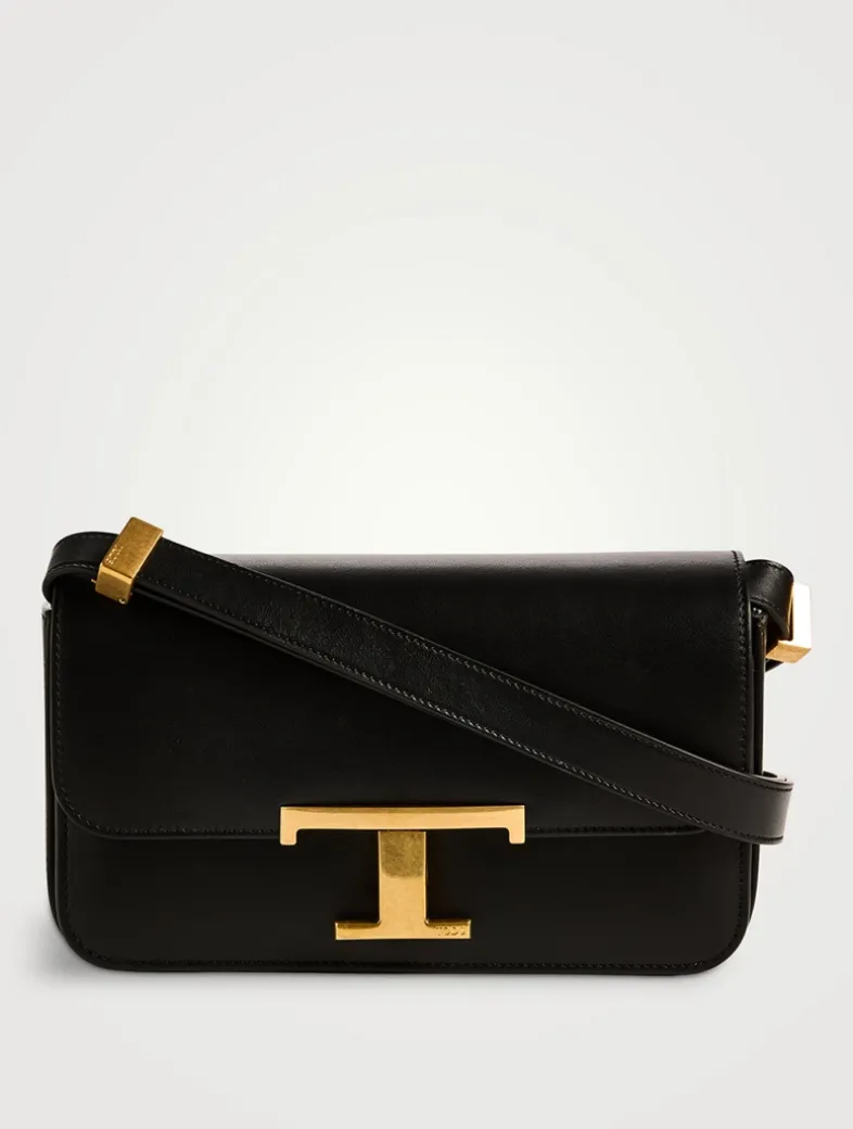 Micro T Timeless Leather Crossbody Bag
