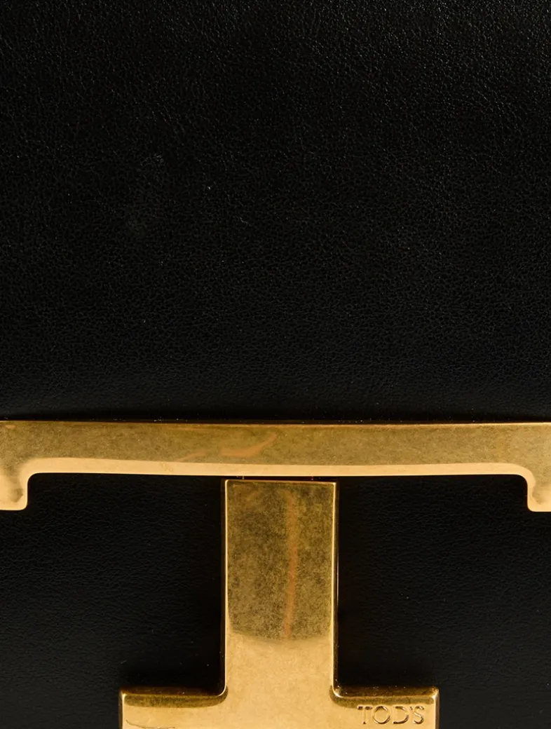 Micro T Timeless Leather Crossbody Bag