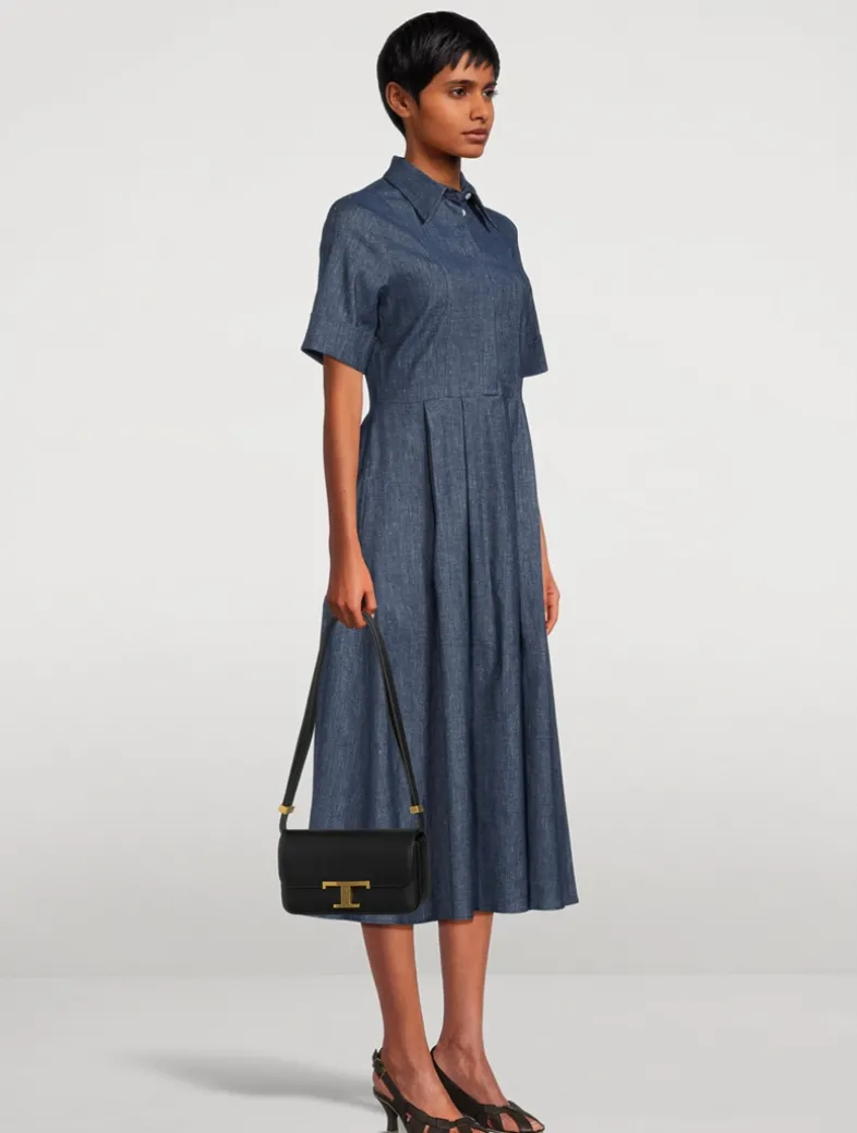 Micro T Timeless Leather Crossbody Bag