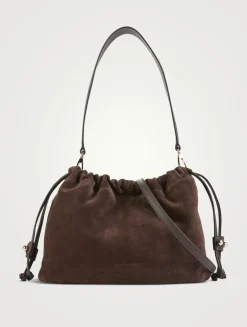 Midi Charlotte Suede Crossbody Pouch