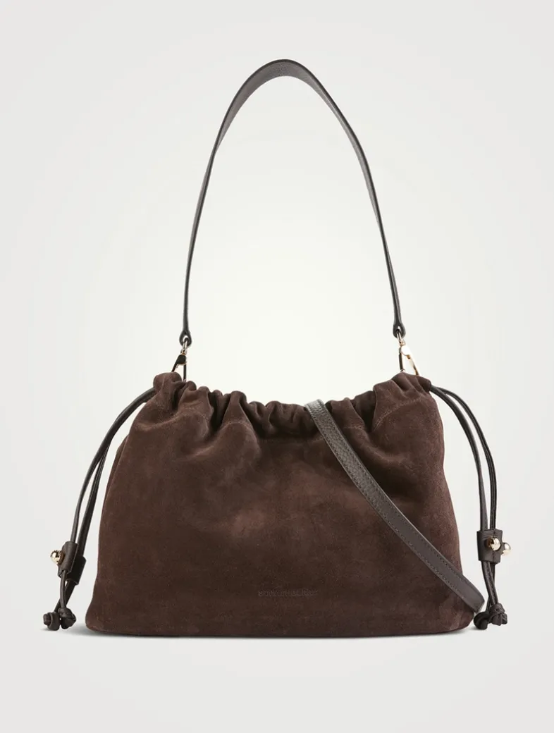 Midi Charlotte Suede Crossbody Pouch