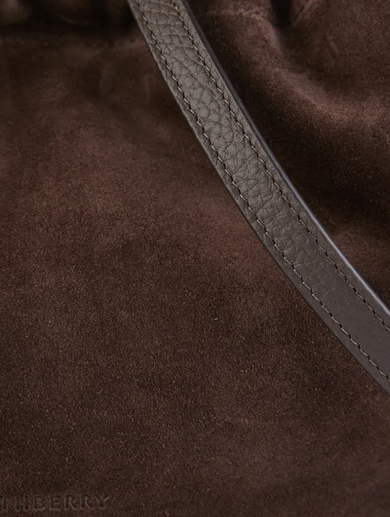 Midi Charlotte Suede Crossbody Pouch