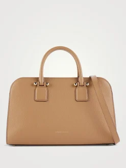 Midi Georgia Leather Tote Bag