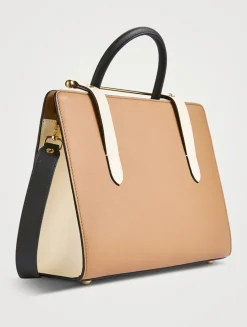 Midi Leather Tote Bag