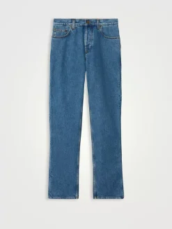 Mid-rise Straight Jeans