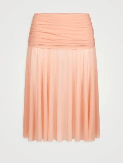 Milky Sheer Midi Skirt