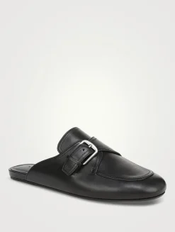 Minetta Leather Loafer Mules