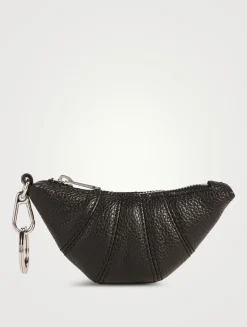 Mini Croissant Leather Bag Charm