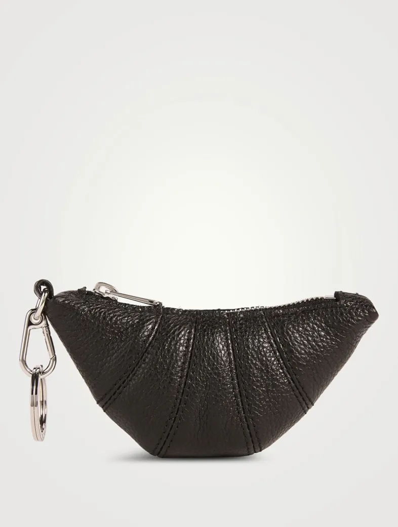 Mini Croissant Leather Bag Charm
