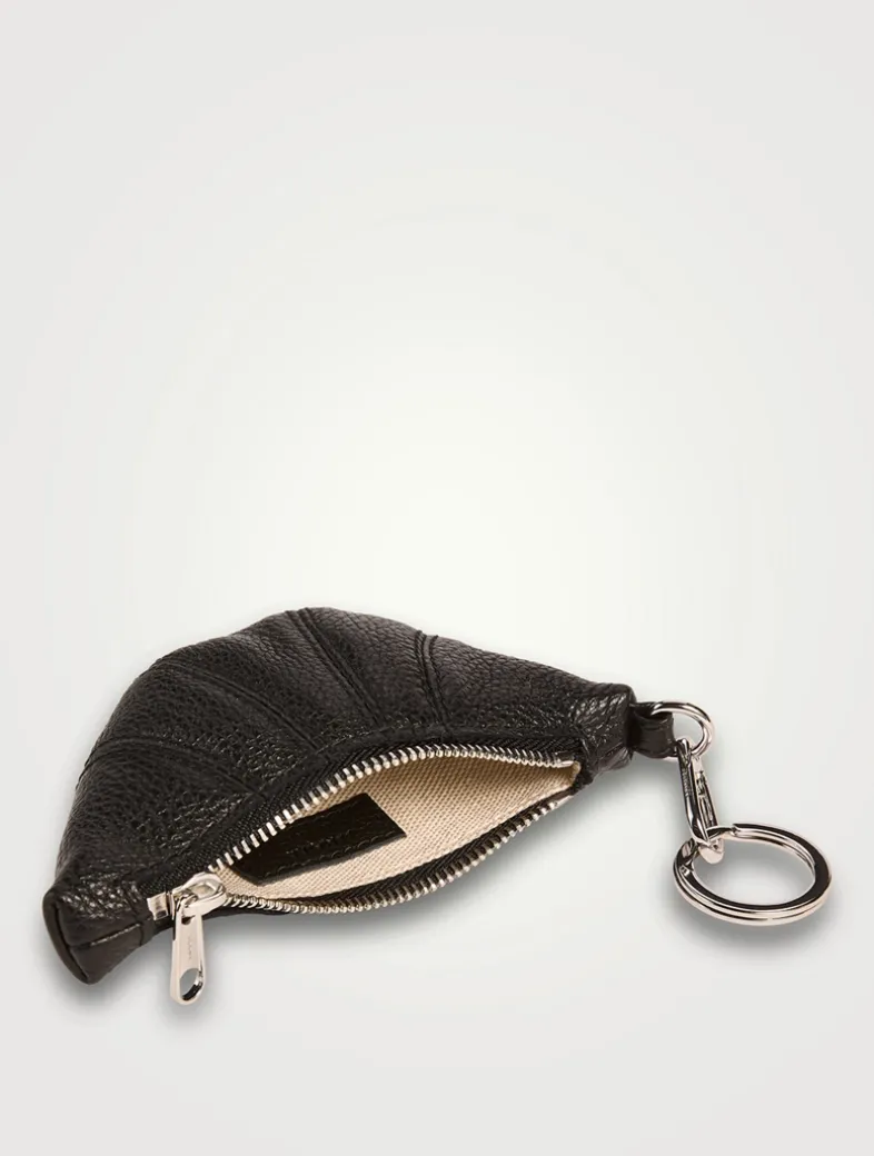 Mini Croissant Leather Bag Charm