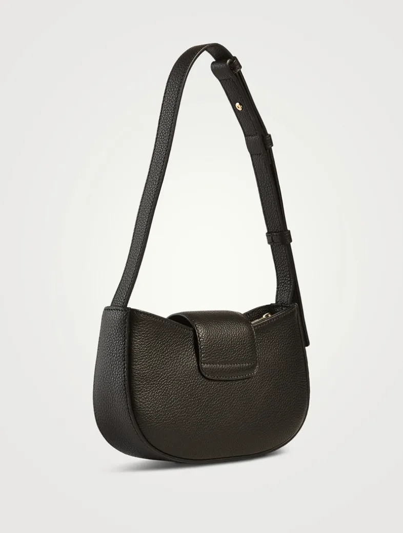 Mini Double Gancini Leather Shoulder Bag