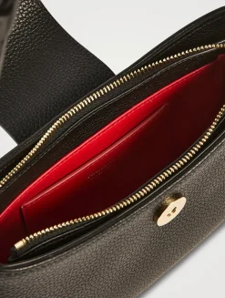 Mini Double Gancini Leather Shoulder Bag