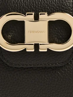 Mini Double Gancini Leather Shoulder Bag