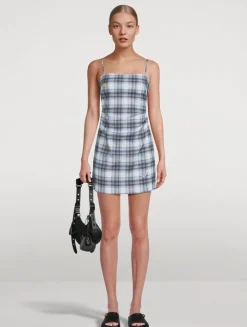Mini Dress In Plaid Print