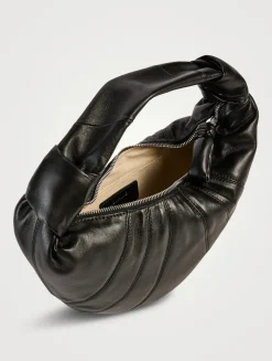 Mini Fortune Croissant Leather Shoulder Bag