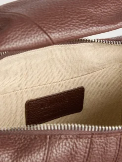 Mini Fortune Croissant Leather Shoulder Bag