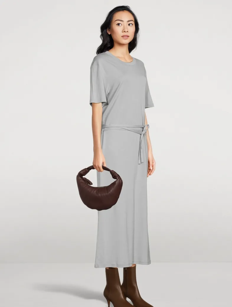 Mini Fortune Croissant Leather Shoulder Bag