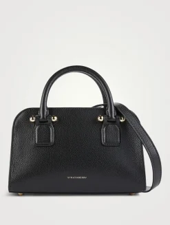 Mini Georgia Leather Crossbody Tote Bag