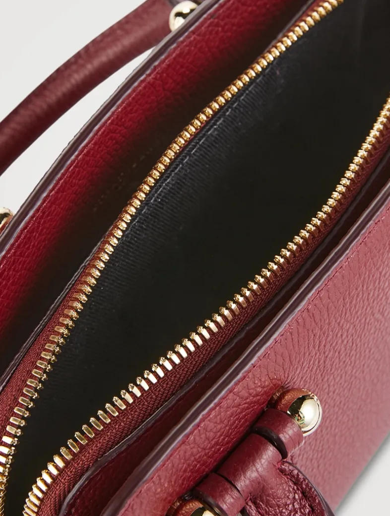 Mini Georgia Leather Crossbody Tote Bag