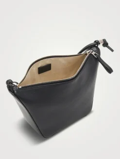 Mini Hammock Leather Shoulder Bag