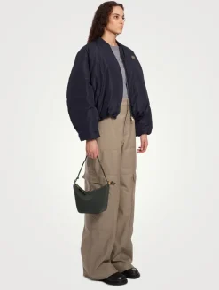 Mini Hammock Leather Shoulder Bag