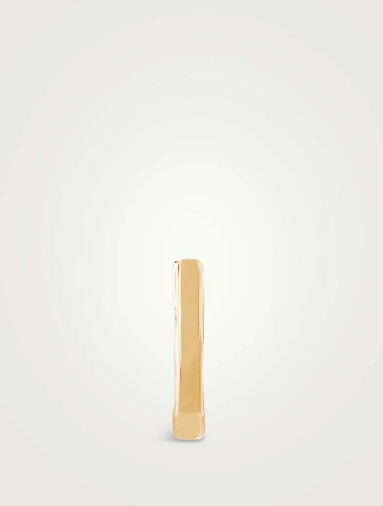 Mini 14K Gold Huggie Earring